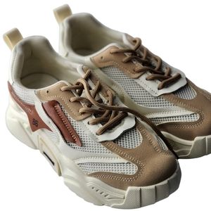 New brown and tan women fashion sneakers size 8